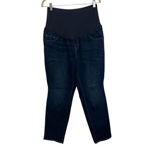 NWT Old Navy Maternity Full Panel Blue Denim Jeans Women's Size 14 Short